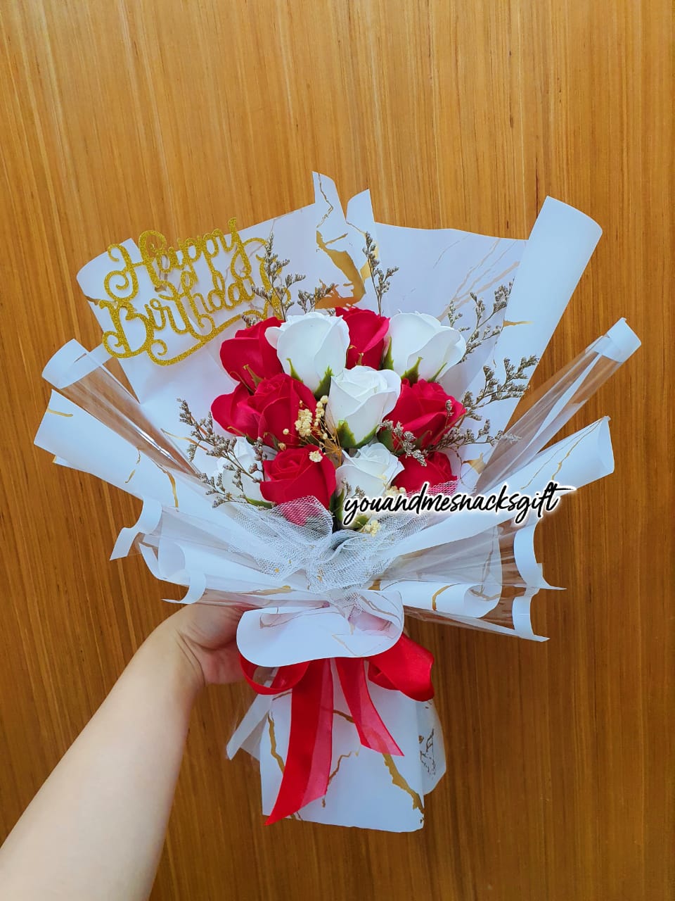 11朵香皂玫瑰花束