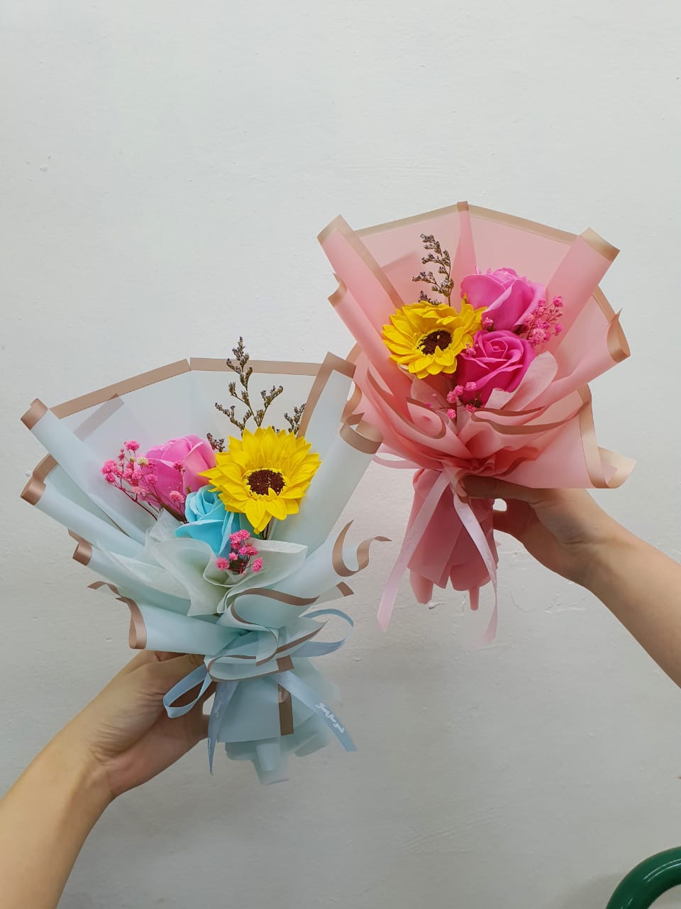 向日葵香皂玫瑰花束